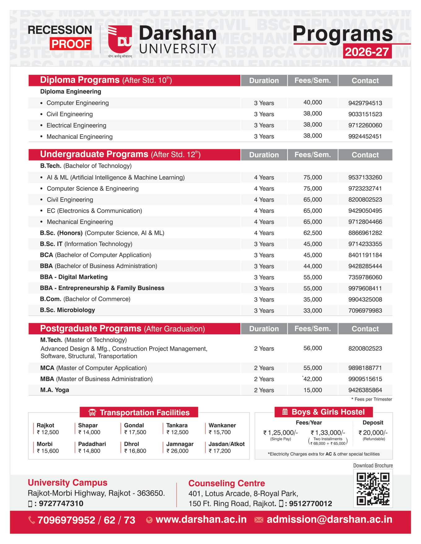 Programs & Facilities