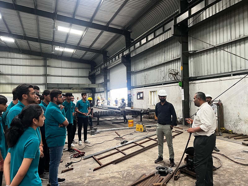 Photos of Industrial Visit for 1st Semester Students at Darshan Steel Infrastructure