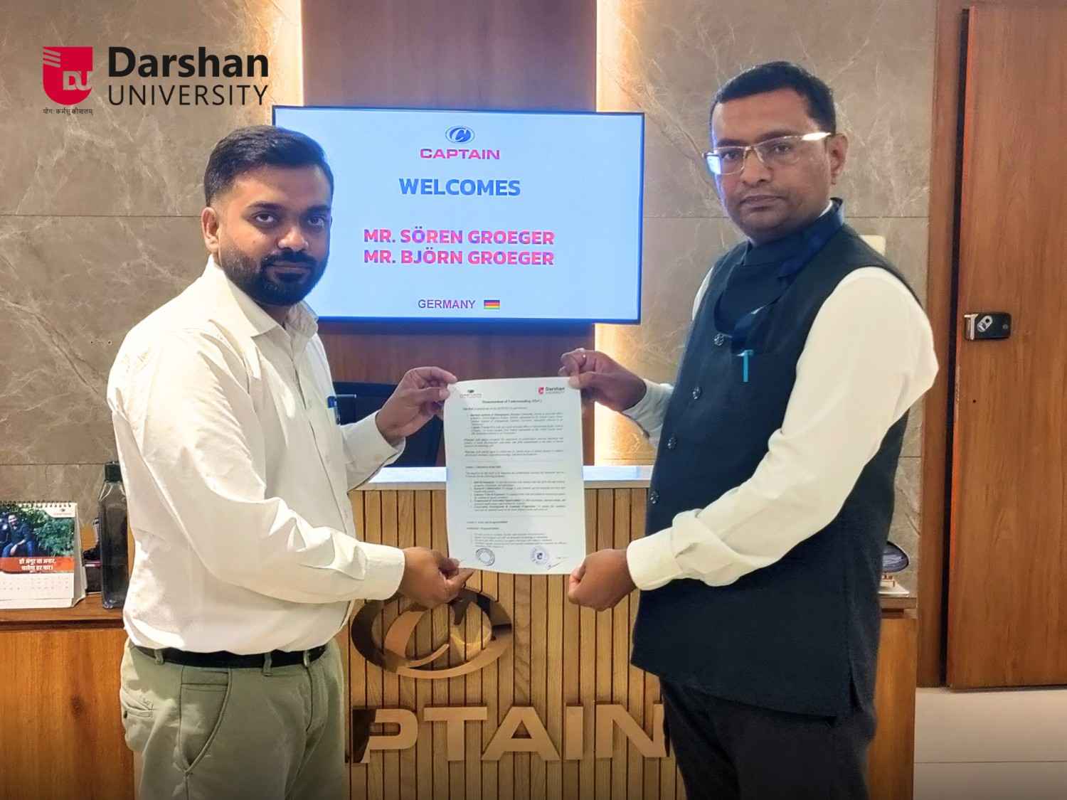 Photos of Darshan University signs MoU with Captain Tractors Pvt. Ltd.