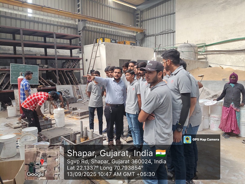Photos of Industrial Visit for 3rd Semester Students at Forman Metal Cast - Rajkot