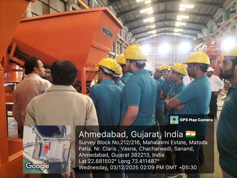 Photos of Industrial Visit for 4th and 6th semester students at Macons Equipments Pvt. Ltd. 