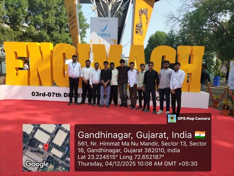 Photos of Visit to the ENGIMACH Engineering Exhibition, Gandhinagar