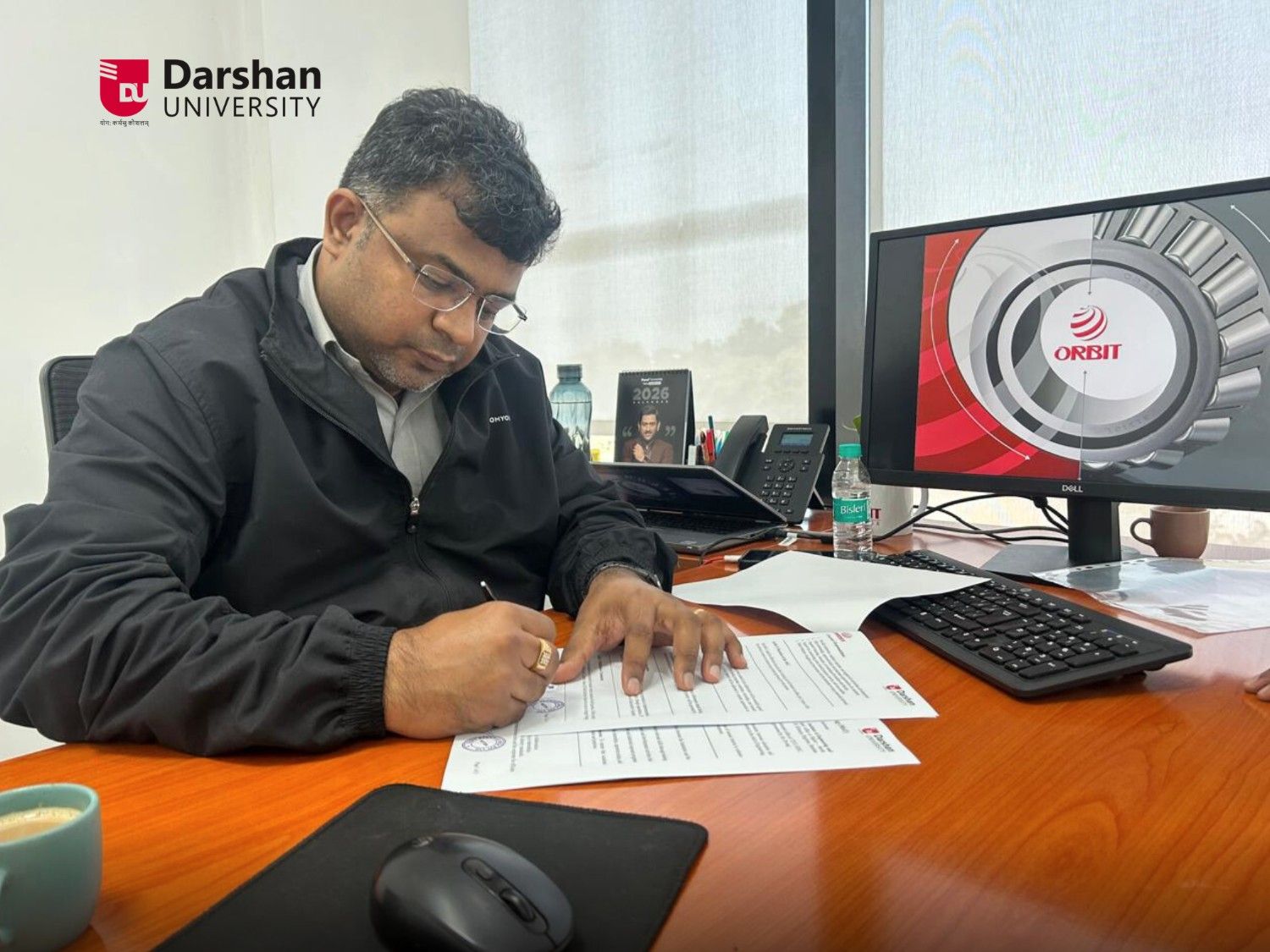 Photos of MoU with Orbit Bearings India Private Limited