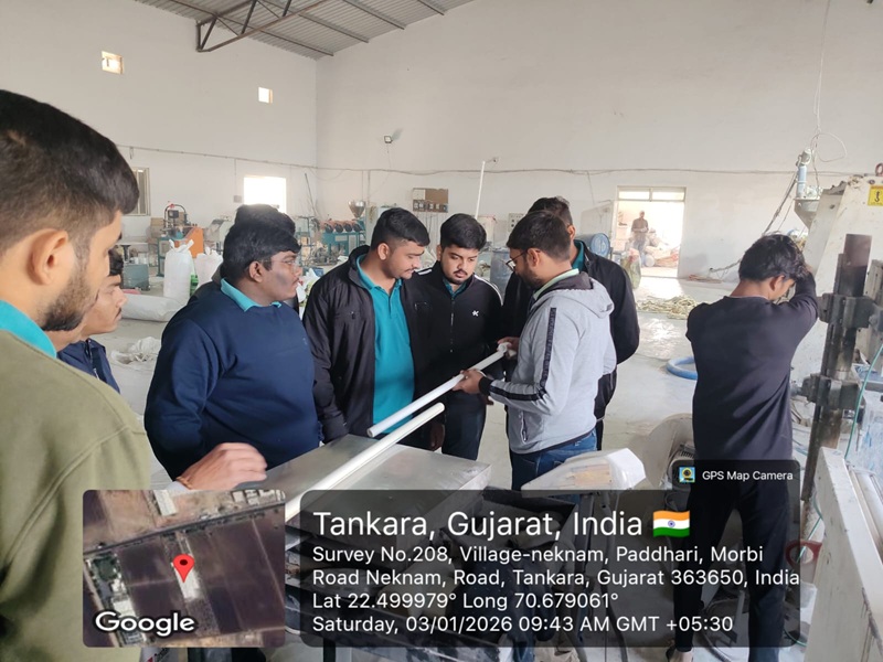 Photos of Industrial Learning Session for Plastic Processes at Waterjet Polymers Pvt. Ltd., Neknam