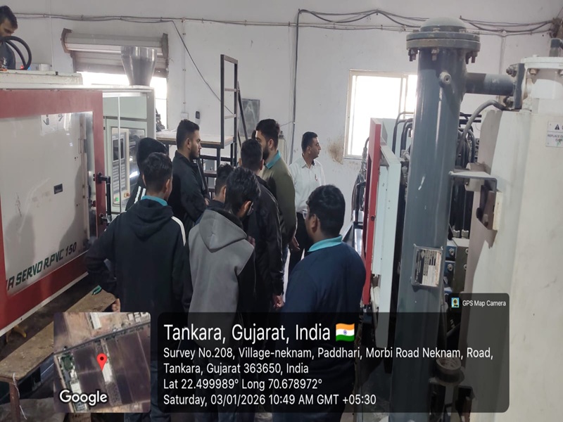 Photos of Industrial Learning Session for Plastic Processes at Waterjet Polymers Pvt. Ltd., Neknam