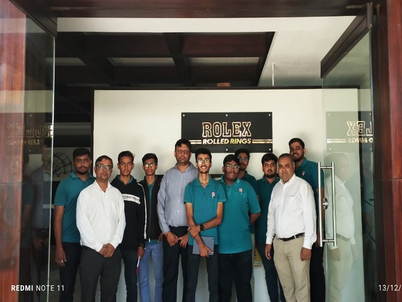 Photos of Industrial Learning Session at Rolex Rings Ltd., Rajkot