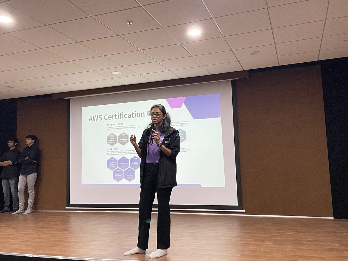 Photos of Introductory Session of AWS Cloud Club