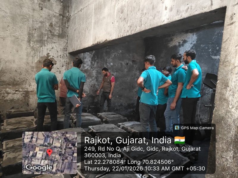 Photos of Industrial Learning Session for Casting Processes at New Ramesh Industries, Rajkot