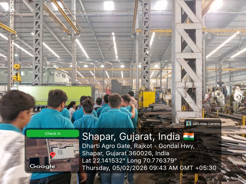 Photos of Industrial Visit at Dharti Agro Engineering, Shapar, Rajkot
