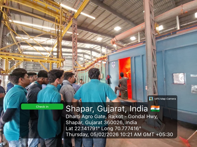 Photos of Industrial Visit at Dharti Agro Engineering, Shapar, Rajkot
