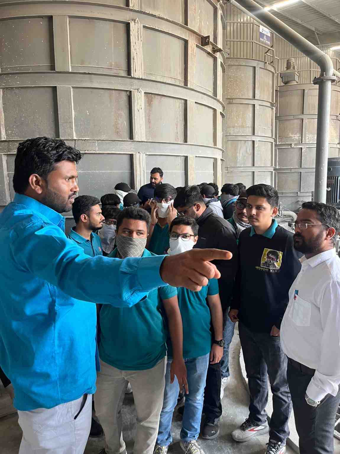 Photos of B.Tech Civil Engineering Students Explore Modern Construction Practices at AJ SmartBuild AAC Plant