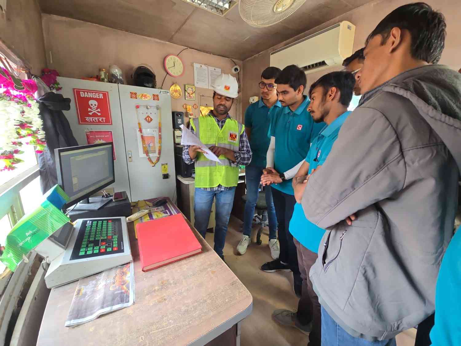 Photos of B.Tech Civil Engineering Students Visit UltraTech Cement RMC Plant for Practical Industry Exposure