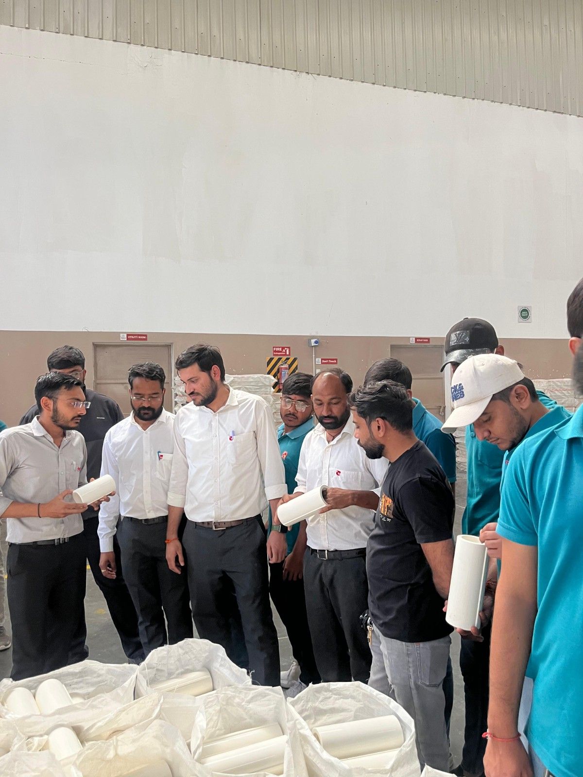 Photos of B.Tech Civil Engineering Students Visit Angels Pipes Manufacturing Plant for Industrial Exposure