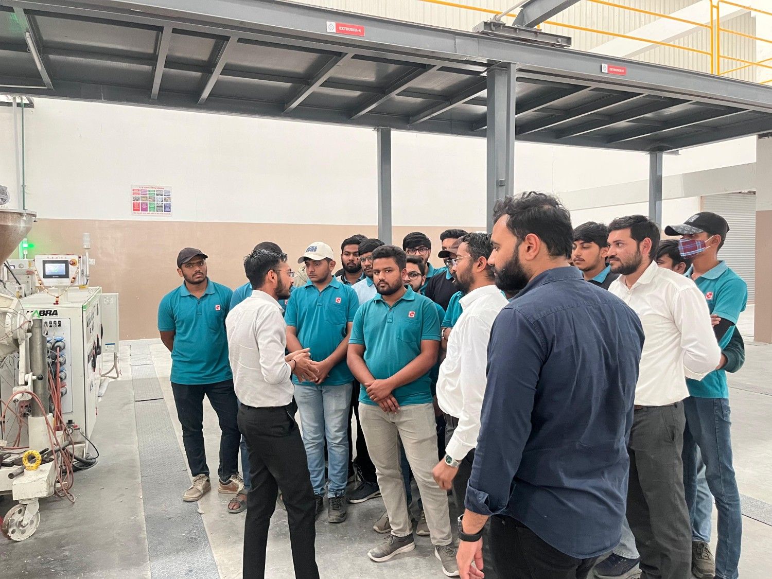 Photos of B.Tech Civil Engineering Students Visit Angels Pipes Manufacturing Plant for Industrial Exposure