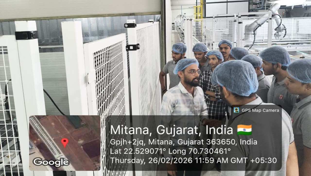 Photos of Industrial Visit to Sunbond Energy Pvt. Ltd.: Exploring Advanced Solar PV Module Manufacturing