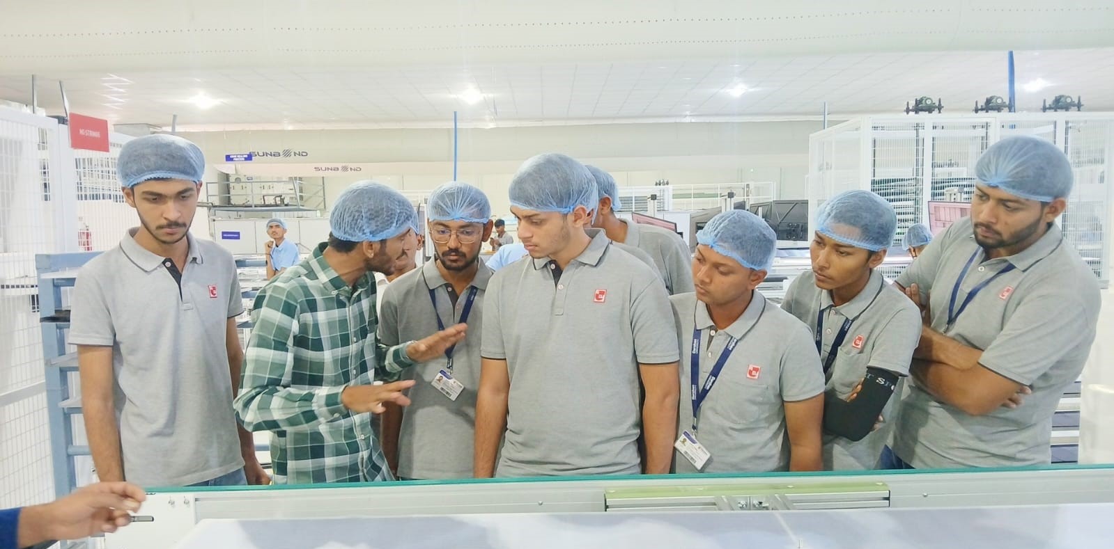 Photos of Industrial Visit to Sunbond Energy Pvt. Ltd.: Exploring Advanced Solar PV Module Manufacturing