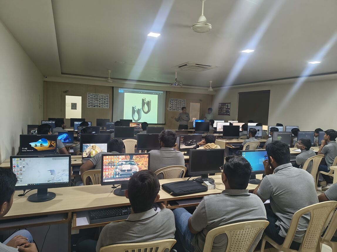 Photos of Expert Lecture on AutoCAD and 3D Modelling