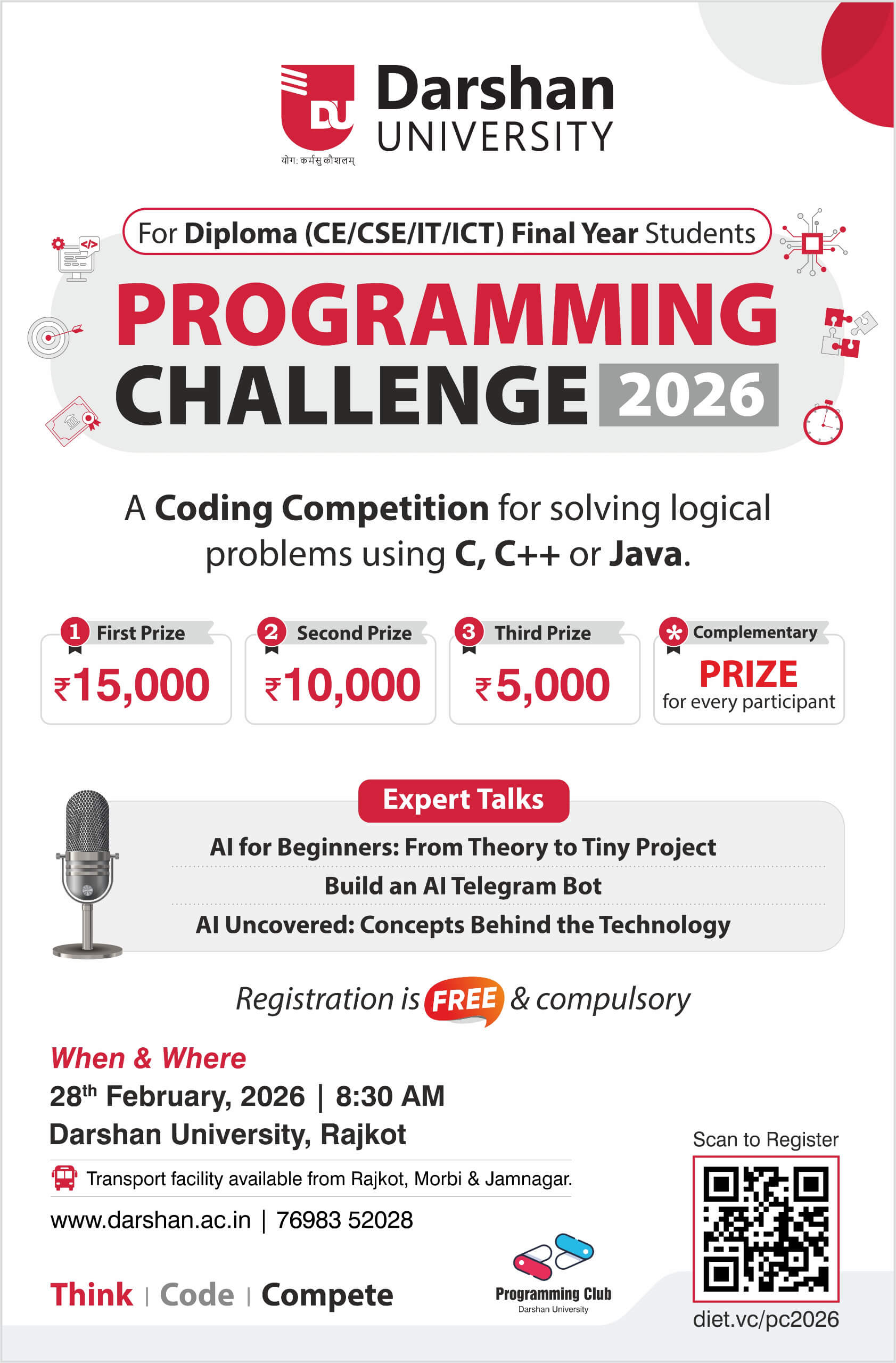 Programming Challenge 2026 – For Diploma (CE/CSE/IT/ICT) Final Year Students