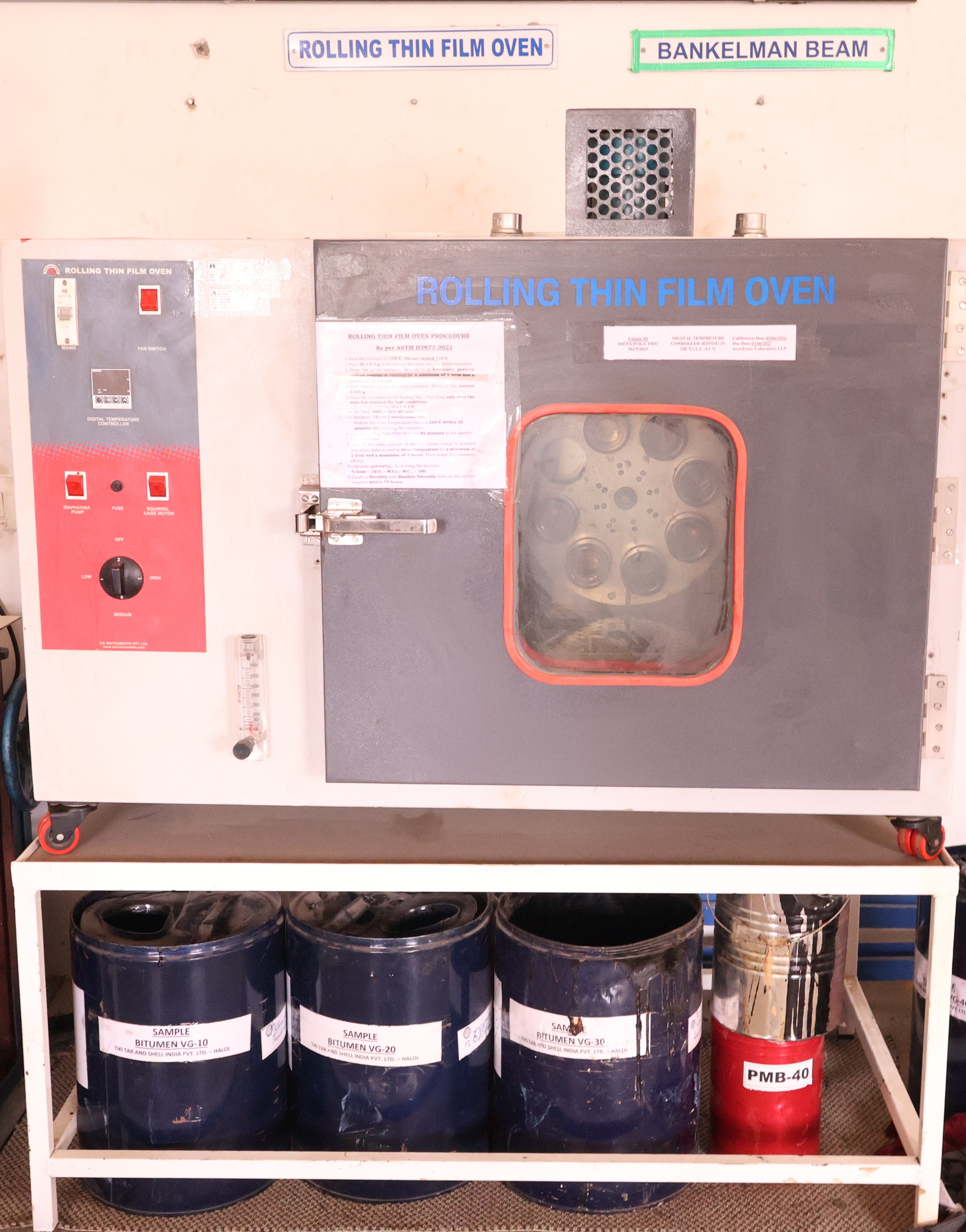 Rolling Thin Film Oven (RTFO)